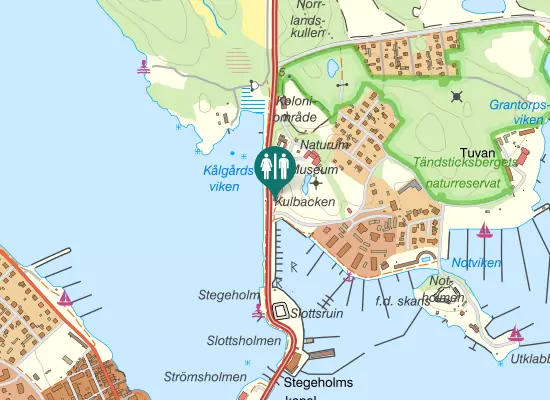 Karta over Kulbacken