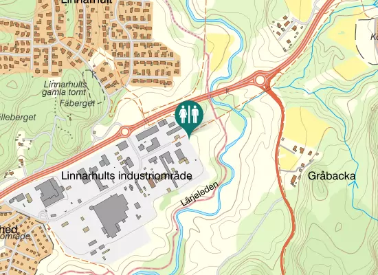 Karta over Gråbovägen