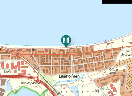 Karta over Spinnerigatan