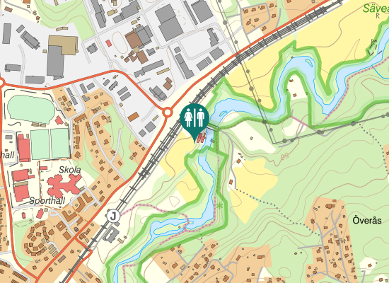 Karta över Hilleforsvägen