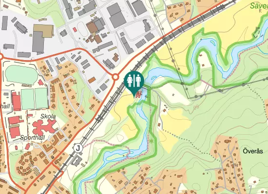 Karta over Hilleforsvägen