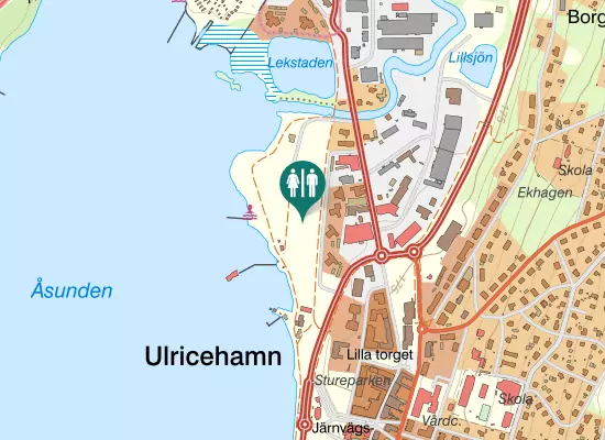 Karta over Bangårdsgatan