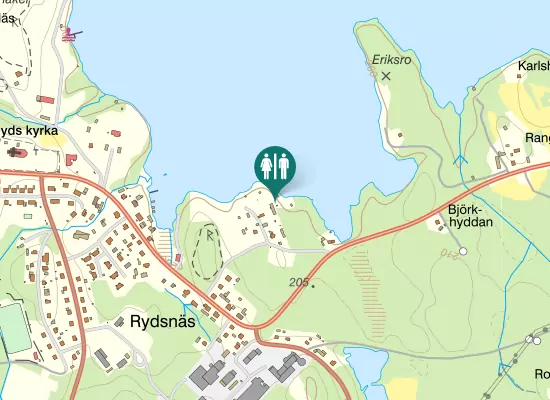 Karta over Rydviksgatan