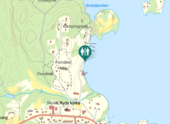 Karta över Prästgårdsudden