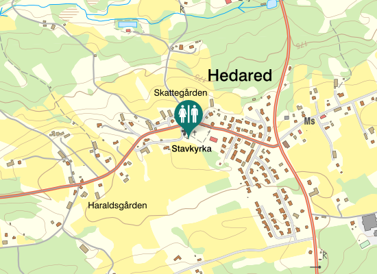 Karta över Stavkyrkovägen