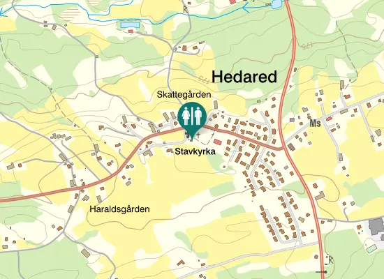 Karta over Stavkyrkovägen