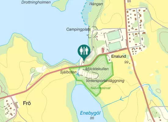 Karta over Kyrksjövägen