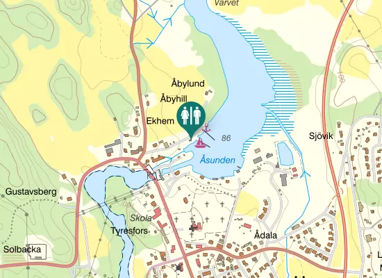 Karta over Kvarnbacken
