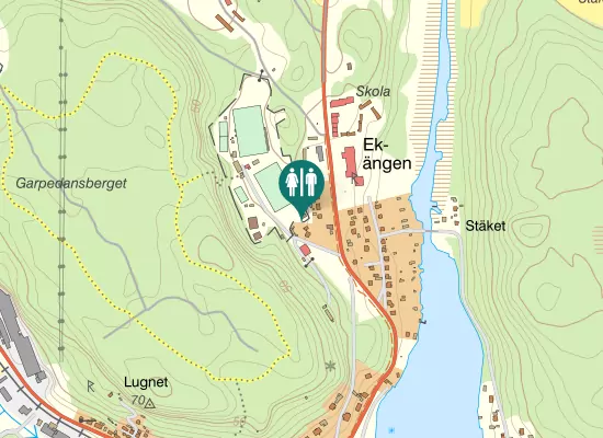 Karta over Folkparksvägen