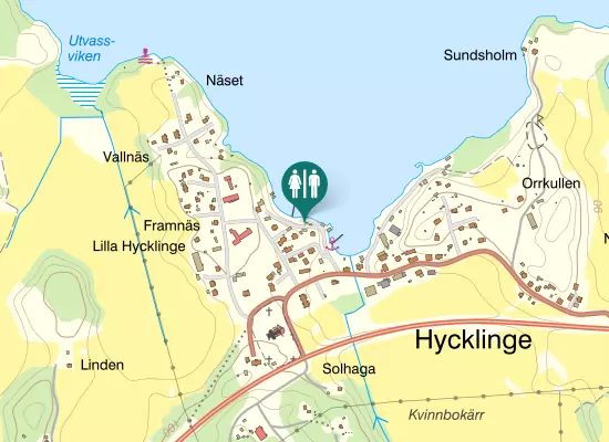 Karta over Hamnvägen