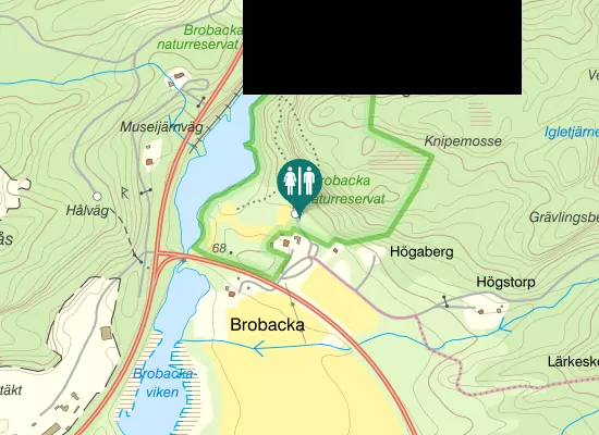 Karta over Högstorpsvägen