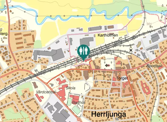 Karta over Järnvägsplatsen 1