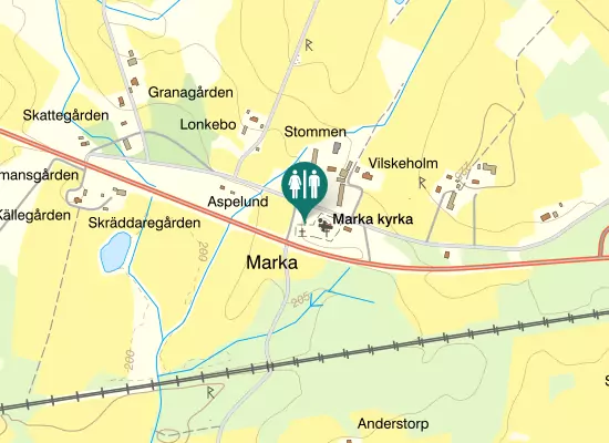 Karta over Marka Stommen