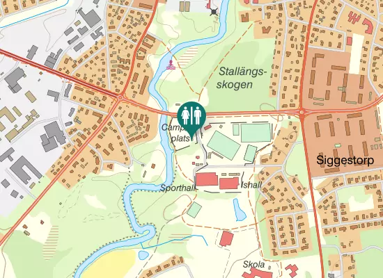Karta over Malmhultsvägen