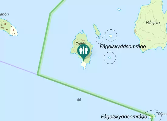 Karta over Fjälla ekväg