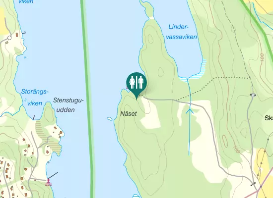 Karta over Norra slingan