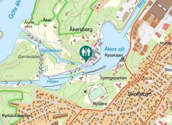 Karta over Slussledsvägen