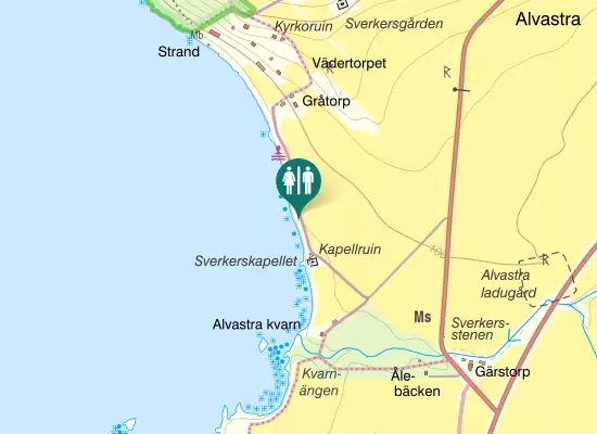 Karta over Södra Sjövägen