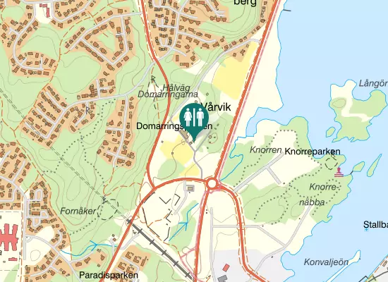Karta over Södra Karlsbergsvägen
