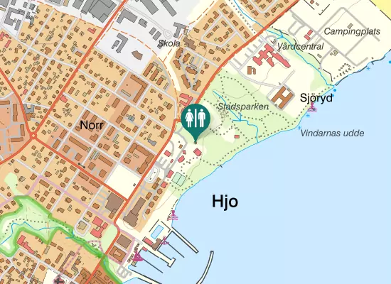 Karta over Karlsborgsvägen