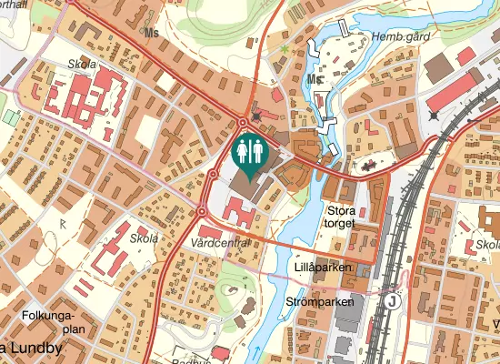 Karta over Jerikodalsgatan
