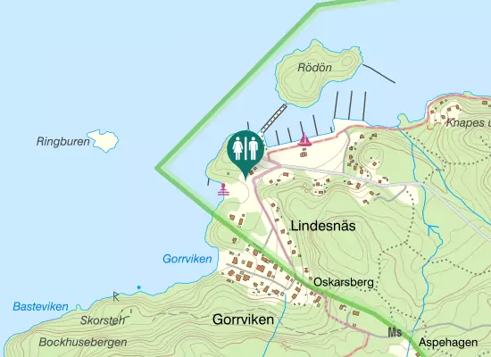 Karta over Björnemyrsvägen