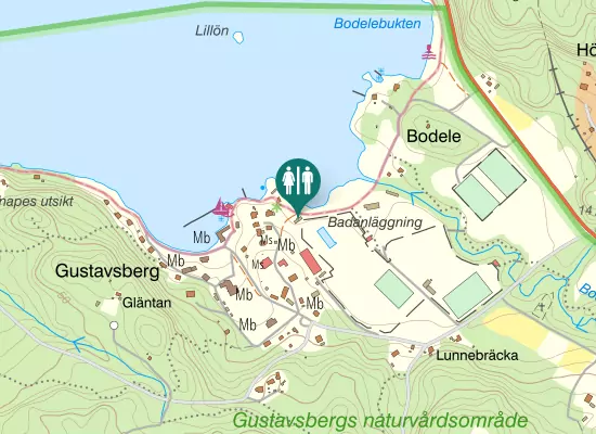 Karta over Strandpromenaden