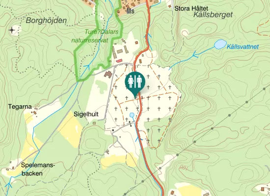 Karta over Sigelhultsvägen