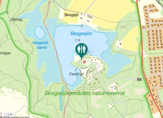 Karta over Skänningevägen
