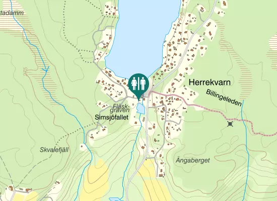 Karta over Simsjöborgstigen