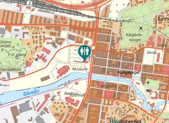 Karta over Kampenhofgatan