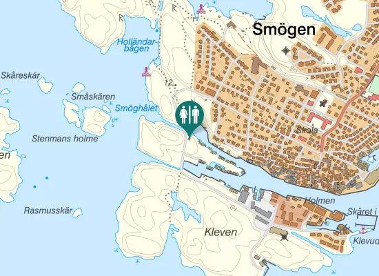 Karta over Klevenvägen