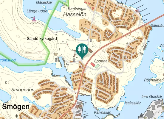 Karta over Hasselösundsvägen
