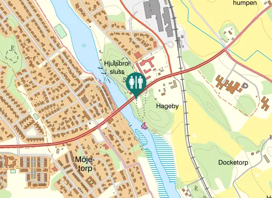 Karta over Vårdsbergsvägen