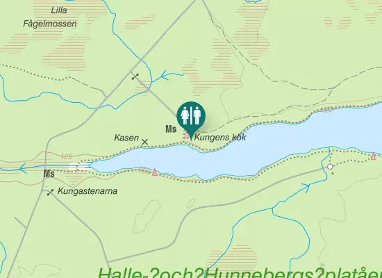 Karta över Hallebergsvägen
