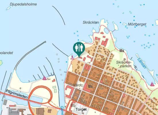 Karta over Birger Sjöbergs väg