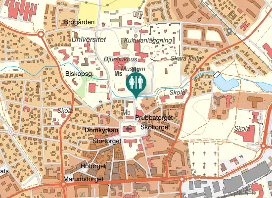 Karta over Trädgårdsgatan