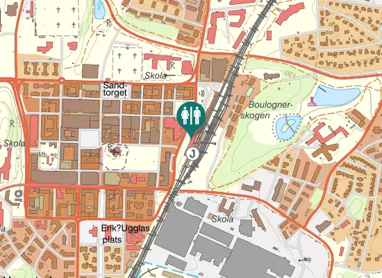Karta over Stationsgatan