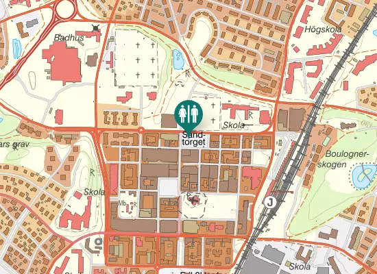 Karta over Sandtorget