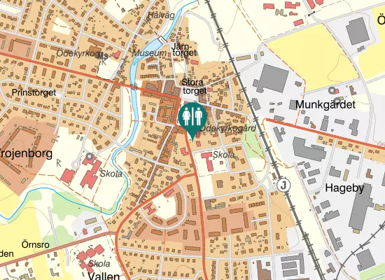 Karta over Mjölbygatan