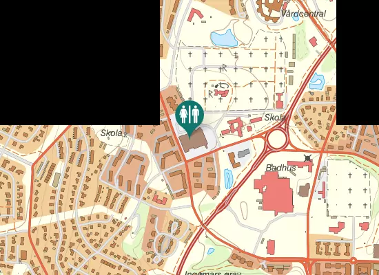 Karta over Norra Bergvägen