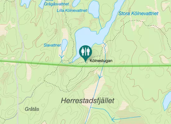 Karta over Majorebergsleden