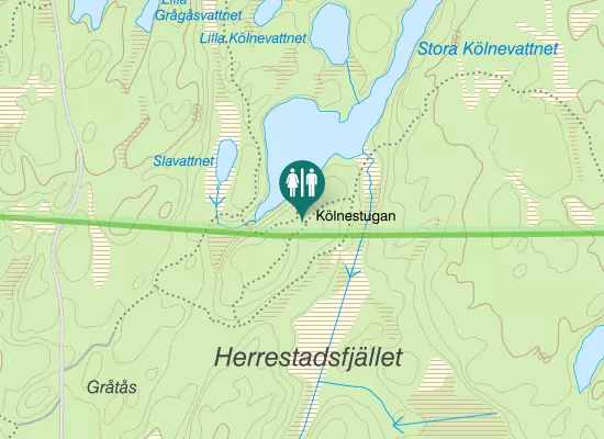 Karta over Majorebergsleden