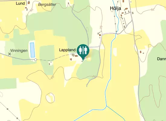 Karta over Davidsbergsvägen