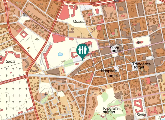 Karta over Gröngatan