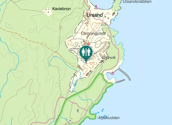 Karta over Ursandsvägen