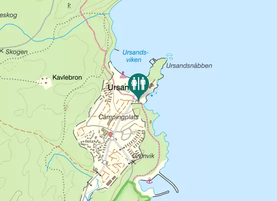 Karta over Ursandsvägen