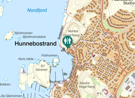 Karta over Norra Kajen