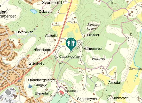 Karta over Valövägen
