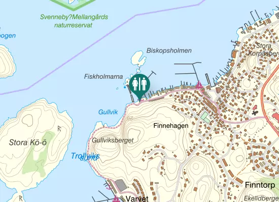 Karta over Badholmsvägen